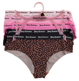 Thumbnail 1: Juicy Couture Juniors 5 Pk No Panty Line Hipster Panties 