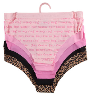 Thumbnail 2: Juicy Couture Juniors 5 Pk No Panty Line Hipster Panties 