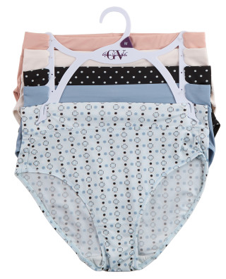 Thumbnail 1: Gloria Vanderbilt Women's 5 Pk Microfiber Everyday Hi-Cut Briefs 