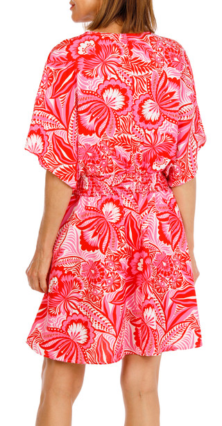 Thumbnail 3: Inner Circle Women's Smocked Waist Kimono Swimsuit Cover Up 