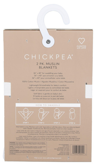 Thumbnail 2: Chick Pea Baby Boys 2 Pk Muslin Blankets 