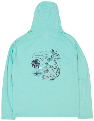 Thumbnail 6: REEL LEGENDS Men's Long Sleeve Shoreline Cooling Hoodie 