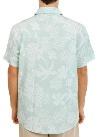 Thumbnail 5: REEL LEGENDS Men's Short Sleeve Beachside Woven Polo 