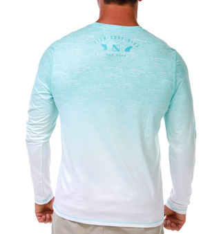 Thumbnail 3: Salt Life Men's Current and Catch Fade Perforated SLX Performance Tee 