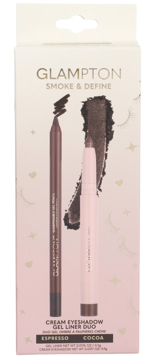 Thumbnail 1: Glampton Cream Eyeshadow & Gel Liner Kit - CoCoa 
