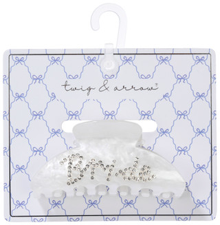 Thumbnail 1: TWIG & ARROW Bride Rhinestone Hair Claw Clip 