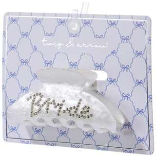 Thumbnail 3: TWIG & ARROW Bride Rhinestone Hair Claw Clip 
