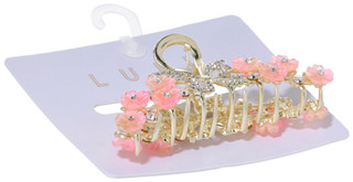 Thumbnail 2: Lulu Gold Tone Butterfly Hair Claw Clip 