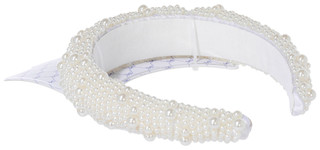 Thumbnail 2: TWIG & ARROW Padded Headband with Pearl Embellishments 