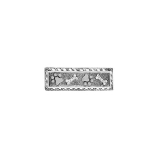 Thumbnail 1: 1928 Jewelry Silver Tone Paw and Bones Bar Pin 