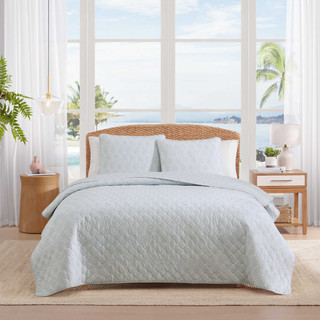 Thumbnail 1: Tommy Bahama Line Palms Cotton Quilt Set 