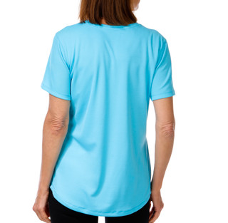 Thumbnail 2: REEL LEGENDS Women's Short Sleeve Freeline V Neck Top 