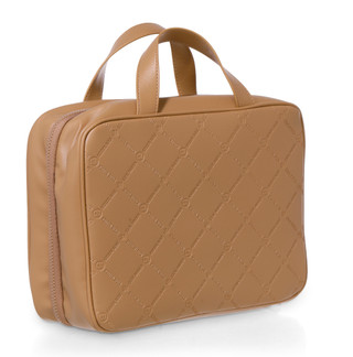 Thumbnail 3: Steve Madden Latte Small Logo Weekend Cosmetic Organizer 