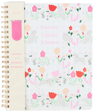 Thumbnail 1: Muse Spiral Bound Journal with Magnetic Bookmark 