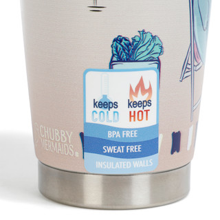 Thumbnail 2: Chubby Mermaids 30 oz Manatee Beach Tumbler  