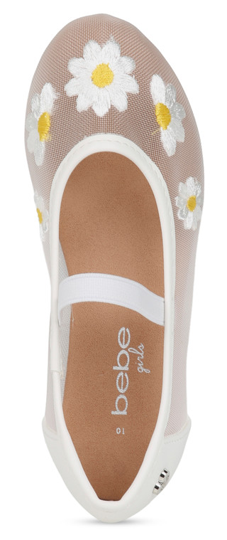 Thumbnail 5: Bebe Girls Embroidered Flow Ballet Flats 