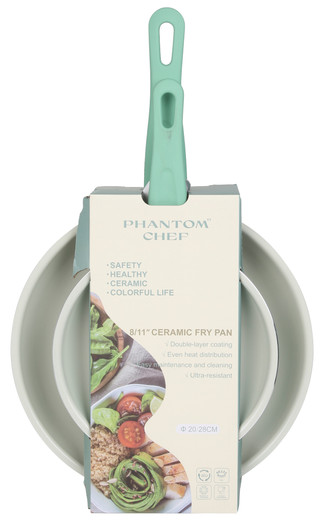 Thumbnail 1: Phantom Chef 2 pc Ceramic Fry Pan Set 