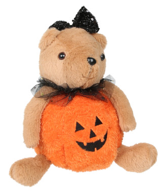 Thumbnail 1: Magical Season 13 in Jack-O-Lantern Halloween Teddy Bear Home Accent 