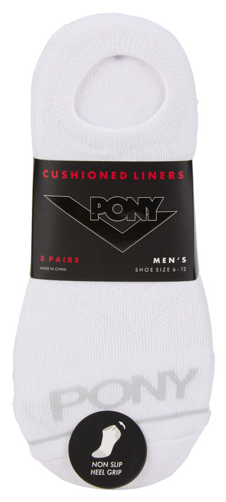 Thumbnail 1: Pony Men's 8 Pk Liner Socks 