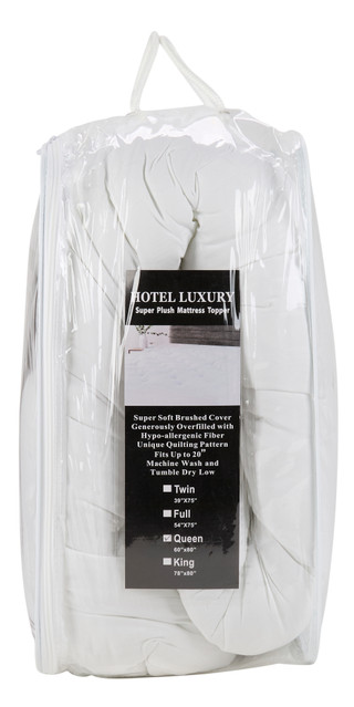 Thumbnail 2: Hotel Luxury Queen Size Super Plush Mattress Topper 