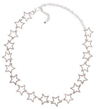 Thumbnail 1: True Love Accessories Women's Silver Star Adjustable Chain Belt 