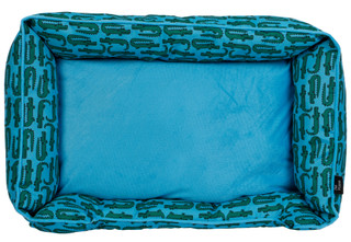 Thumbnail 2: PET POSSE 28x20 Gator Print Pet Cuddler Bed 