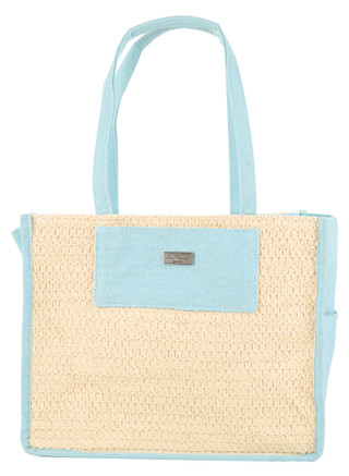 Thumbnail 1: Sun N' Sand Straw Canvas Shoulder Tote Bag 