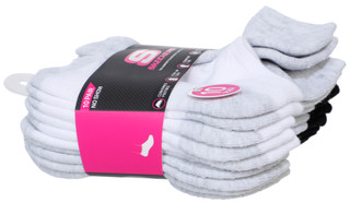 Thumbnail 2: Skechers Girls 10 Pk Cushioned No Show Socks 