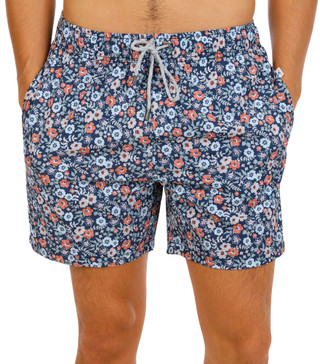 Thumbnail 1: Vintage Summer Men's Printed Volley Swim Trunks 