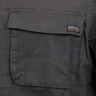 Thumbnail 3: Smith's Workwear Men's Short Sleeve Ripstop Button Down Shirt 