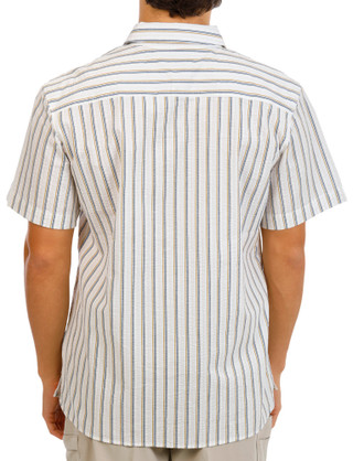 Thumbnail 3: Ike Behar Men's Short Sleeve Striped Button Down Shirt 