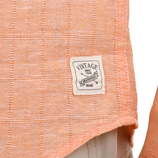 Thumbnail 3: Weatherproof Vintage Men's Short Sleeve Solid Windowpane Button Down Shirt 
