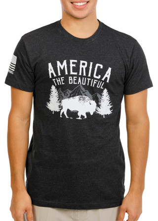 Thumbnail 1: NINE LINE Men's Short Sleeve America The Beautiful Tee 