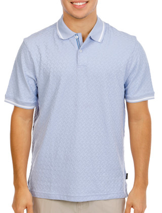 Thumbnail 1: TED BAKER Men's Short Sleeve Textured Polo 