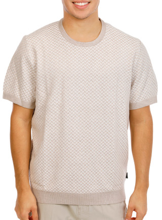 Thumbnail 1: TED BAKER Men's Short Sleeve Herringbone Sweater 