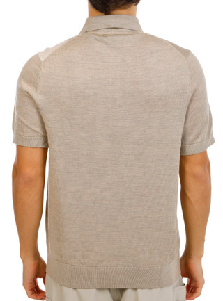 Thumbnail 3: TED BAKER Men's Short Sleeve Wool Sweater Polo 