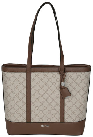 Thumbnail 1: NINE WEST Noemi 3 Section Logo Tote Bag 