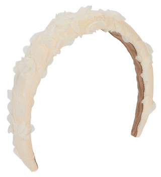 Thumbnail 1: TWIG & ARROW Floral Lace Puffy Headband 