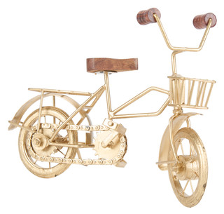 Thumbnail 1: 11x8 Metal and Wood Bike Accent 