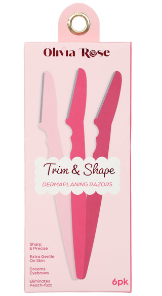 Thumbnail 1: Olivia Rose 6 Pk Trim & Shape Dermaplaning Razors 