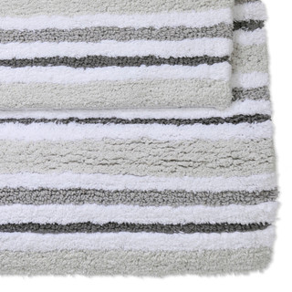 Thumbnail 3: C&C California 2 Pc Stripe Bath Rug Set 