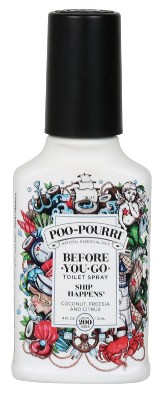 Thumbnail 1: POO-POURRI Ship Happens, Before‑You‑Go Toilet Spray - 4 oz 