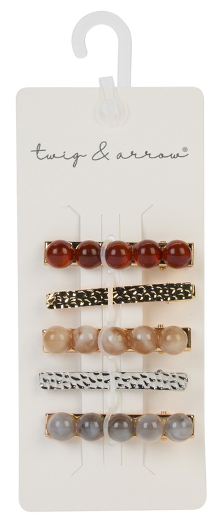 Thumbnail 1: TWIG & ARROW 5 Pk Hair Clip Set 