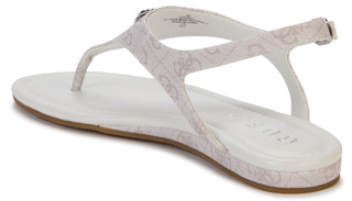 Thumbnail 4: Guess Women's Unali Logo Hardware Thong Sandal 
