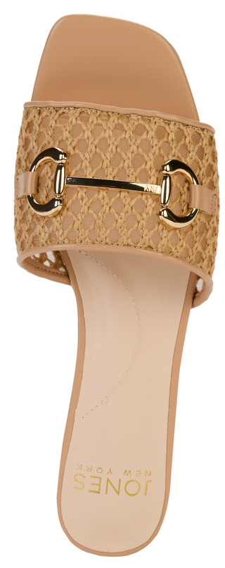 Thumbnail 3: JONES NEW YORK Women's Vivato Raffia Slides with Buckles 