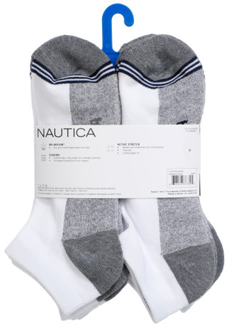 Thumbnail 2: Nautica Men's 8 Pk Lowcut Athletic Socks 