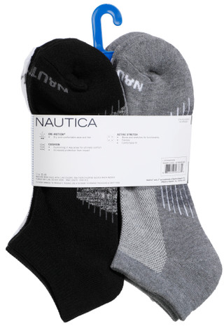 Thumbnail 2: Nautica Men's 8 Pk Lowcut Athletic Socks 