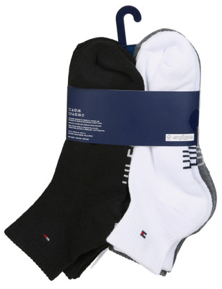 Thumbnail 2: Tommy Hilfiger Men's 6 Pk Cushioned Quarter Crew Socks 
