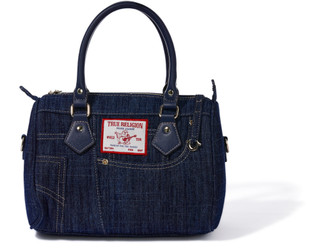 Thumbnail 6: True Religion Top Zip Denim Satchel 