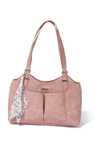 Thumbnail 1: MULTISAC Shoulder Tote with Scarf Accent 